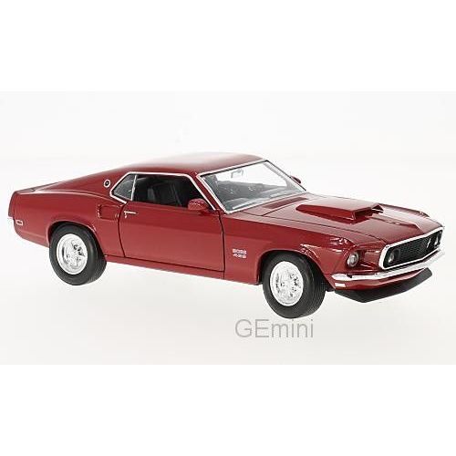 Ford Mustang Boss 429 Rouge 1969 1/24 Welly