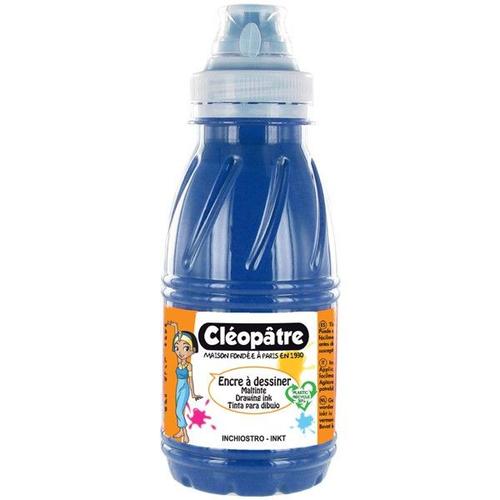 Flacon Encre À Dessiner Cléopâtre 250 Ml Bleu Outremer