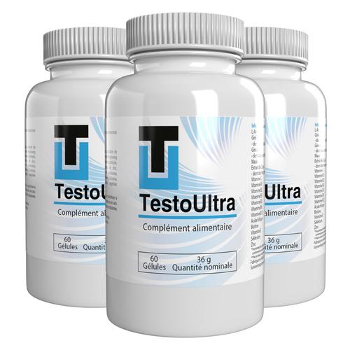 Testo Ultra - 180 Gélules (3x 60 Gélules) - Paquet De 3 