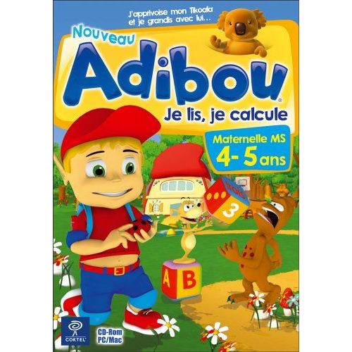 Adibou, Je Lis, Je Calcule - Maternelle Ms - 4/5 Ans Pc