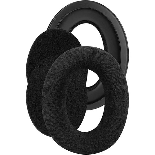 Coussinets de rechange confortables en velours pour casque Sennheiser HD598, HD598SE, HD598CS - Pièces de réparation(Noir)