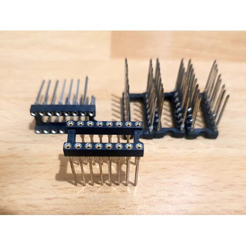 Lot de 6 supports à wrapper pour circuit intégré 16 broches