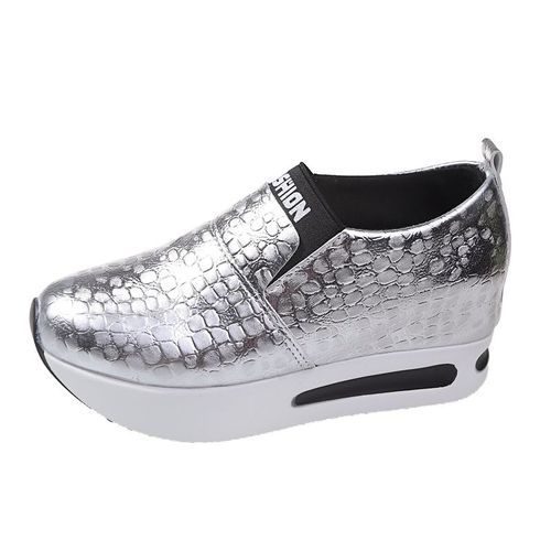 Chaussures Mocassins Semelle Compensée En Cuir Verni Pour Femmesbaskets Plateformelégèresà Enfilerdécontractéesrecommandéesneuves