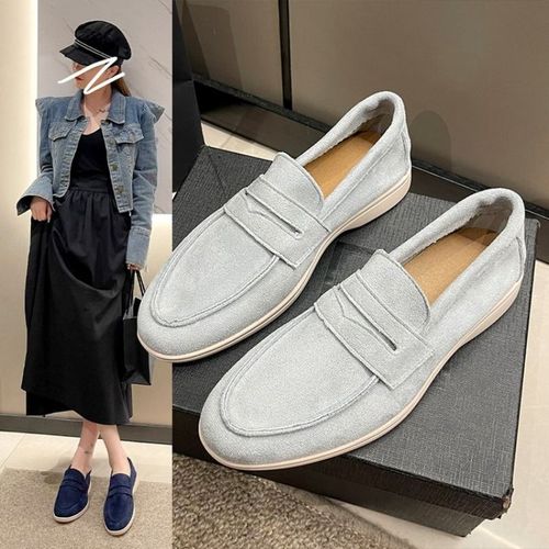 Chaussures Mocassins Enfiler Pour Femmeschaussures Plates De Stylistestyle Britannique Rétromules Respirantesconfortablesprintemps