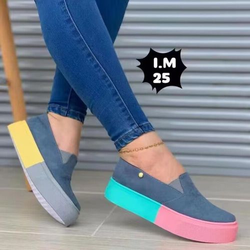 Chaussures Chaussures Plates Décontractées Plateforme Légère Pour Femmeschaussures Enfiler Peu Profondeschaussures De Marche Pour Damesvêtements De Sol Pour Femmesmode D'été