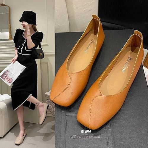 Chaussures Chaussures De Marche Respirantes Enfiler Pour Femmesparker Carréplatastronomiquebassupérieurdamesprintempsautomnemode