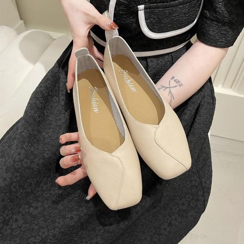 Chaussures Chaussures De Marche Respirantes Enfiler Pour Femmesparker Carréplatastronomiquebassupérieurdamesprintempsautomnemode