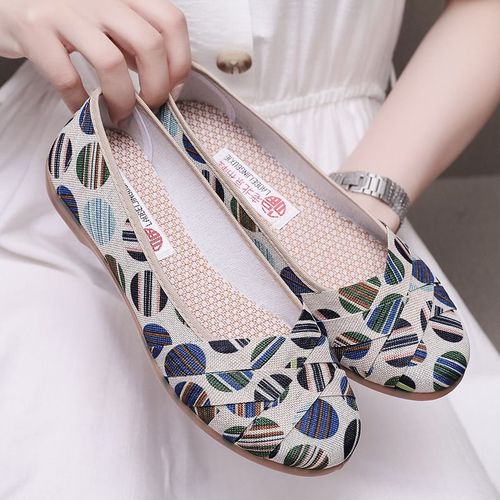 Chaussures Chaussures En Toile Décontractées Pour Femmemocassins Astronomiques Souplesrespirantsà Une Pédalepour Paresseuxd'été