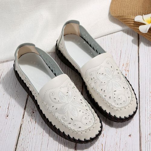 Chaussures Mocassins College Respirants Pour Femmeschaussures Plateforme Platechaussures De Marche Peu Profondesrétroconfortmode Estivale