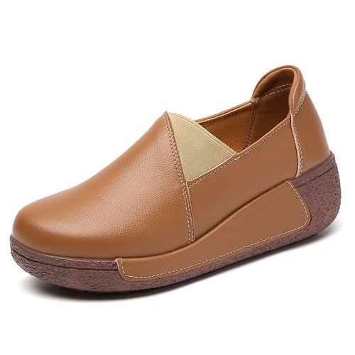 Chaussures Mocassins En Cuir Véritable Pour Femmeschaussures Plateforme Pour Femmesmocassins Parker Rondschaussures Plates Légères Pour Damesbaskets Décontractées D'extérieur