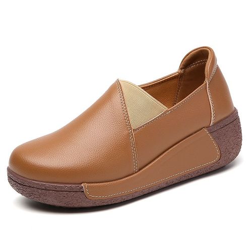 Chaussures Mocassins En Cuir Véritable Pour Femmeschaussures Plateforme Pour Femmesmocassins Parker Rondschaussures Plates Légères Pour Damesbaskets Décontractées D'extérieur