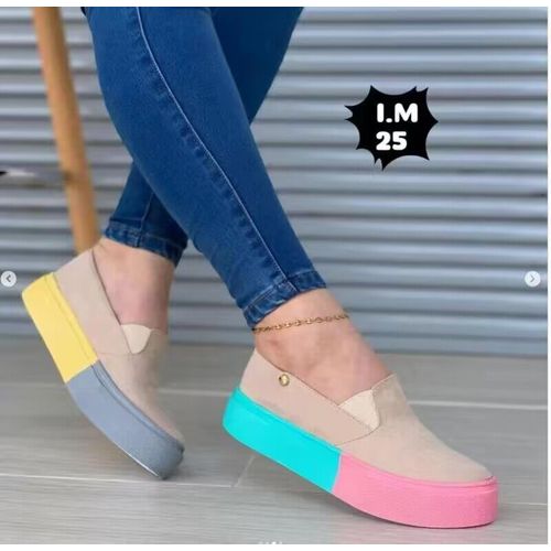 Chaussures Chaussures Plates Décontractées Plateforme Légère Pour Femmeschaussures Enfiler Peu Profondeschaussures De Marche Pour Damesvêtements De Sol Pour Femmesmode D'été