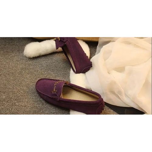 Chaussures Mocassins En Cuir Véritable Pour Femmeschaussures De Conduite Plates Et Décontractéesprintemps Etté