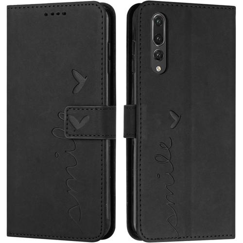 Coque Pour Huawei P20 Pro, Étui Housse En Cuir Pu Premium Huawei P20 Pro, Magnetique Flip [Pochette De Portefeuille], Etui De Protection Pour Huawei P20 Pro (#Noir)