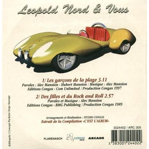 Les Garcons De La Plage 2 Tracks Card Sleeve