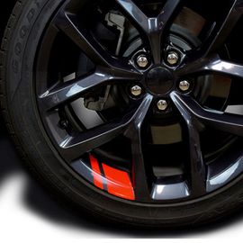 Autocollants En Vinyle Pour Jante De Voiture Casting,Dodge Challenger Ram 1500,Charger Avenger Décent Ber,Nitro,6 Pièces - Type Rouge