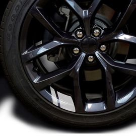 Autocollants En Vinyle Pour Jante De Voiture Casting,Dodge Challenger Ram 1500,Charger Avenger Décent Ber,Nitro,6 Pièces - Type Grey-White