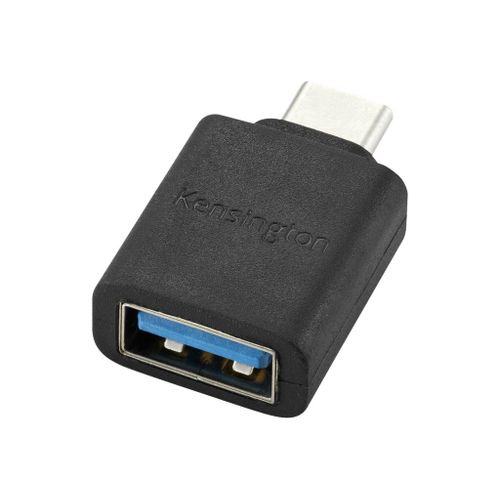 Kensington CA1010 - Adaptateur USB - 24 pin USB-C (M) pour USB type A (F) - 5 V - 3 A - sans halogène, moulé - noir
