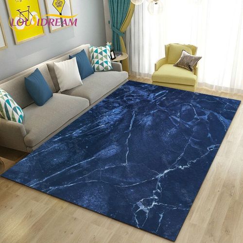 Grand Tapis De Sol Antidérapant Pour Enfants,Couleur Bleu Or Blanc,Moquette Pour Salon Chambre À Coucher,Paillasson De Canapé,Décoration - Type 11-200x160cm