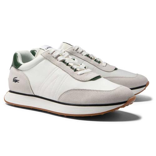 Lacoste Sneakers Pour Lsspin Baskets Cuir Blanc/vert Foncé Eur