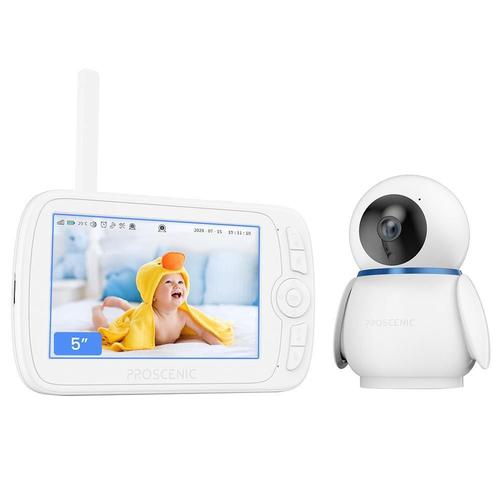 Proscenic BM300 - Moniteur bébé caméra HD 1080p - vision nocturne - audio bidirectionnel mode VOX, capteur de température