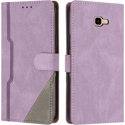 Coque Pour Samsung Galaxy A3 2017 / A320, Housse Etui Portefeuille Cuir Multifonction, Fermeture Magnétique À Clapet [Fonction Support] Flip Case Compatible Avec Samsung A3 2017 / A320 (Pourpre)