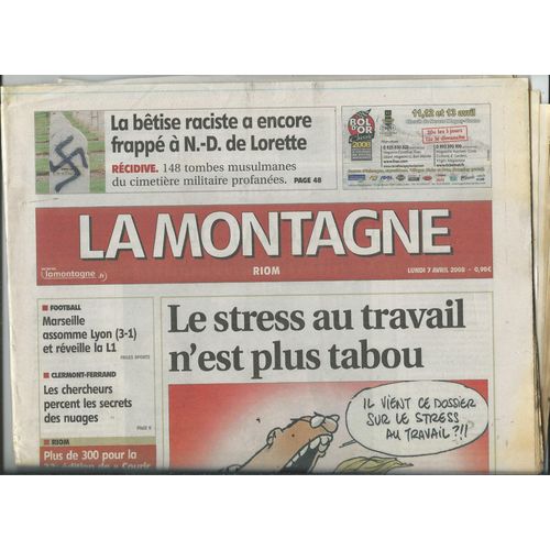Journal La Montagne 07/04/2008 Le Groupe Kaolin, Lio, Chraz, Charlton Heston