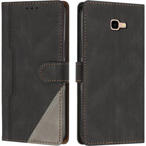 Coque Pour Samsung Galaxy A3 2017 / A320, Housse Etui Portefeuille Cuir Multifonction, Fermeture Magnétique À Clapet [Fonction Support] Flip Case Compatible Avec Samsung A3 2017 / A320 (Noir)