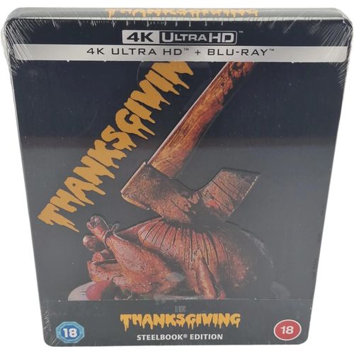 Thanksgiving 4k Ultra Hd + Blu-Ray Steelbook Débossé 2024 Zone B [-18]