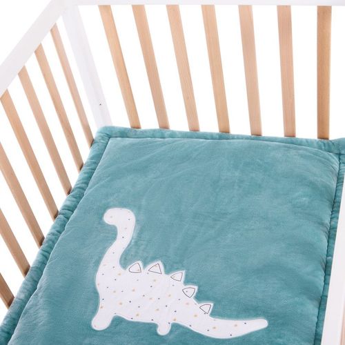 Tapis De Parc Bi-Matière 70 X 95 Cm Imprimé/Dinosaure - Bleu