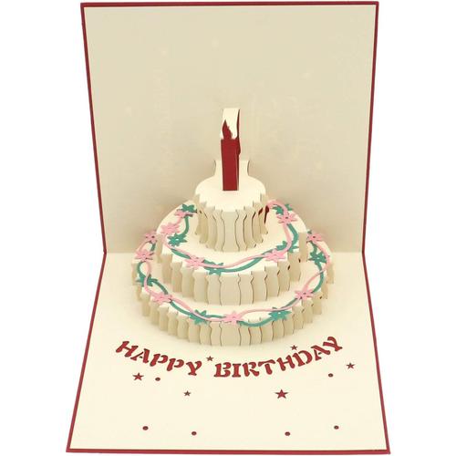 Cartes de voeux 3D Cartes de voeux d'anniversaire de joyeux