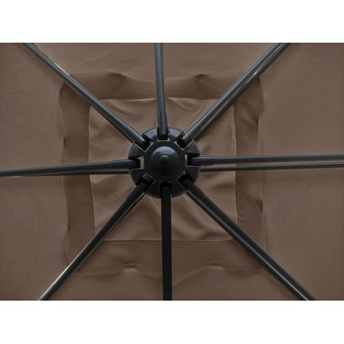 Parasol Jardin Déporté Soleil - Carré - 2.5 X 2.5 M - Taupe