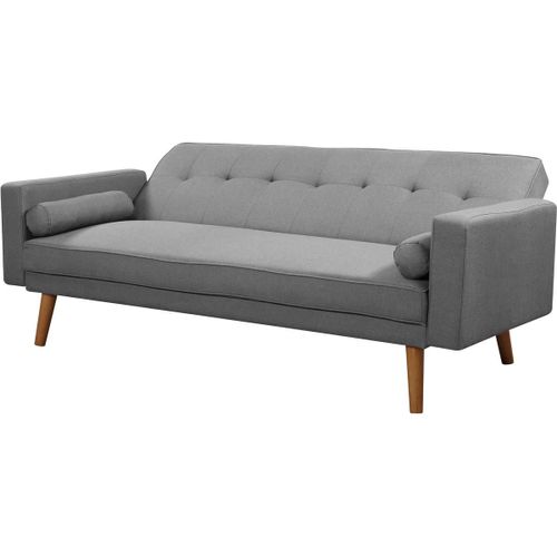 Canapé Clic-Clac Banny - 188 X 80 X 108 Cm - 3 Places - Gris