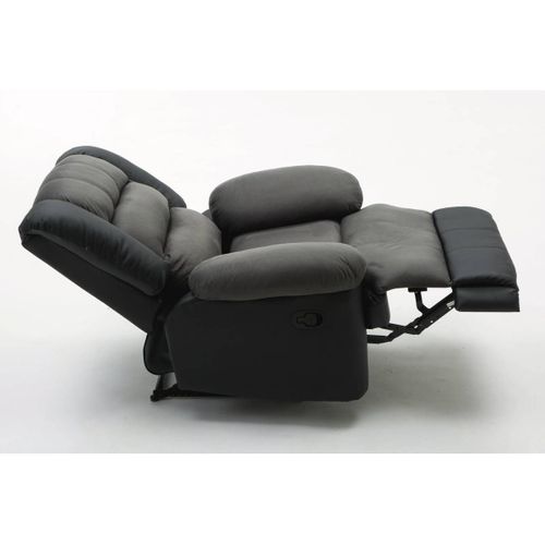 Fauteuil Relax Buckingham - 85 X 93 X 100 Cm - Noir / Gris Foncé