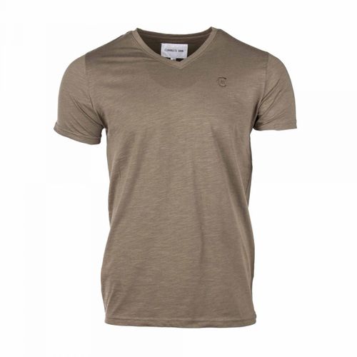 Tee Shirt Uni Col V Aquarossa Homme Cerruti
