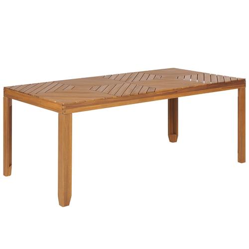 Table De Jardin 180 X 90 Cm Bois Clair Baratti