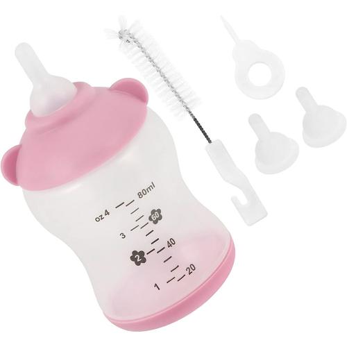 1 Set Pet Biberon Biberon Pour Bébé Petits Chats Chiens Chiots Chatons Cobayes Furets Lapins Ratons Laveurs Écureuils