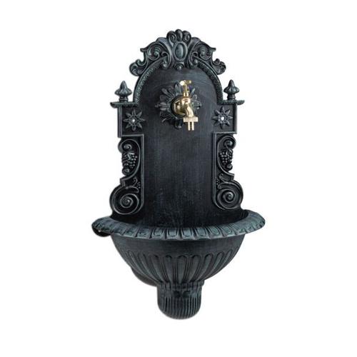 Relaxdays Fontaine De Jardin Antique Murale Design Nostalgique Antiquités Aluminium Jardin