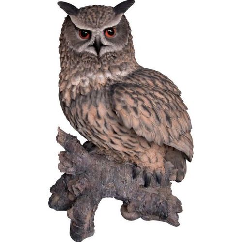 Hibou Sur Branche En Résine 60 Cm