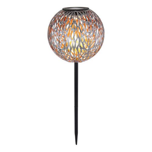 Lampe Déco Solaire Led 33626 Piquet Gris Argenté