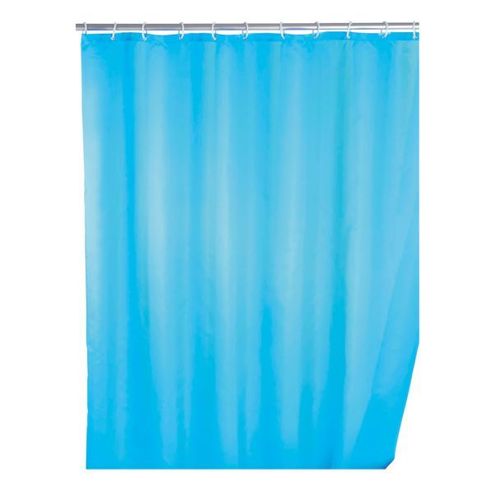 Rideau de douche anti-moisissure couleur unie - 180 x 200 cm - Bleu WENKO