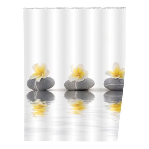 Rideau de douche - Pierre et fleur - 180 x 200 cm WENKO