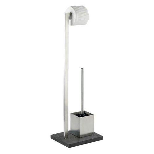 Ensemble WC sur pied - Slate Rock - Acier inox WENKO