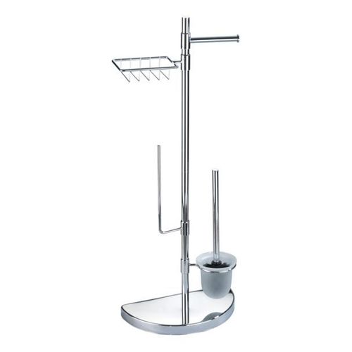Ensemble WC sur pied - 4 en 1 - Acier inox WENKO