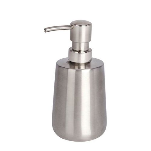 Wenko 22607100 Solid Distributeur De Savon Acier Inoxydable Satiné 10,9 X 8,0 X 16,1 Cm