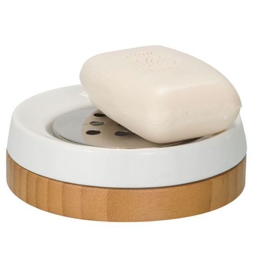 Wenko - 17677100 - Porte Savon À Poser - Bambou