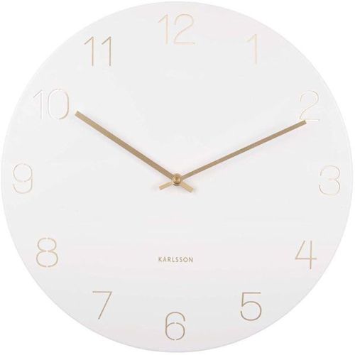 Horloge en métal chiffres gravés Charm