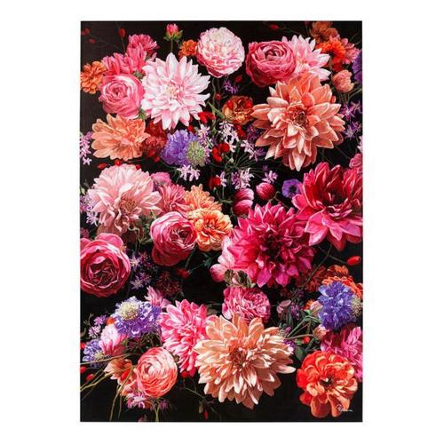 Tableau Touched bouquet de fleurs roses Kare Design Tableau - 140x200cm