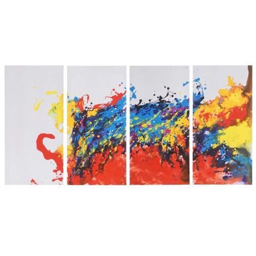 Tableau À L'huile, Vague, Peint À La Main À 100%, Toile De Décoration Murale Xl   120x60cm