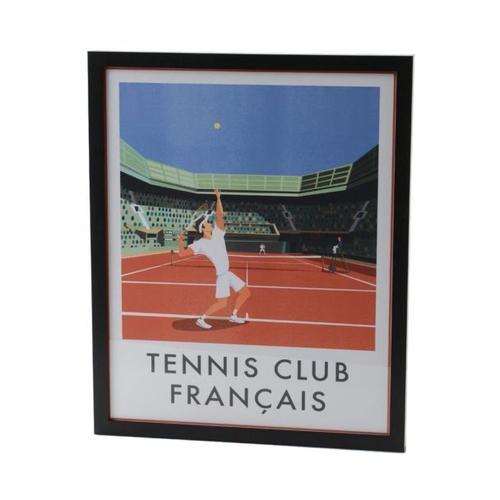 Affiche tennis club français 40x50 cm